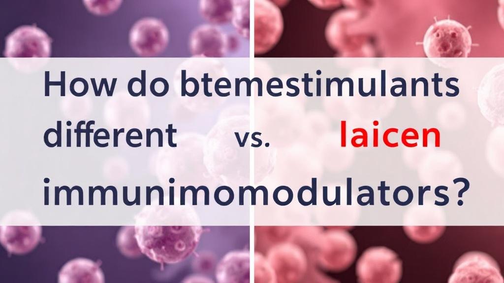 How do immunostimulants differ from immunomodulators?фото